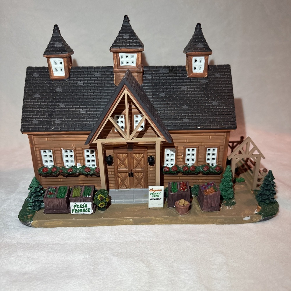 Lemax Porcelain‎ Barn From Wegmans Organic Farm Christmas Village NO LIGHT CORD